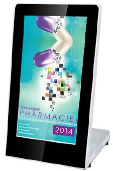 Le digitale en magasin, le tactile afin de Digitaliser votre pharmacie. Affichage numérique dynamique, personnalisable.