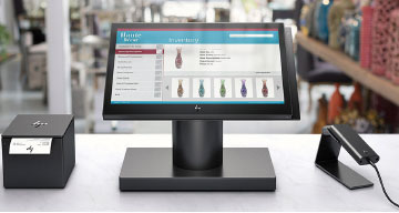 Solutions d'encaissement HP et paiement, digital, tactile affichage dynamique. Revendeur partenaire HP professionel. 